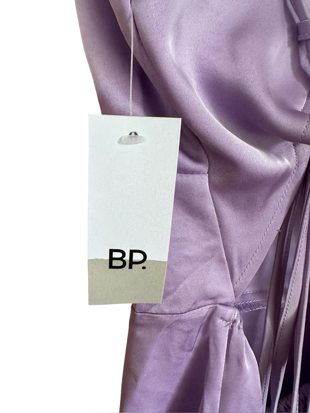 NWT BP Satin Lace Up Minidress in Lilac Purple XXS - Picture 10 of 10